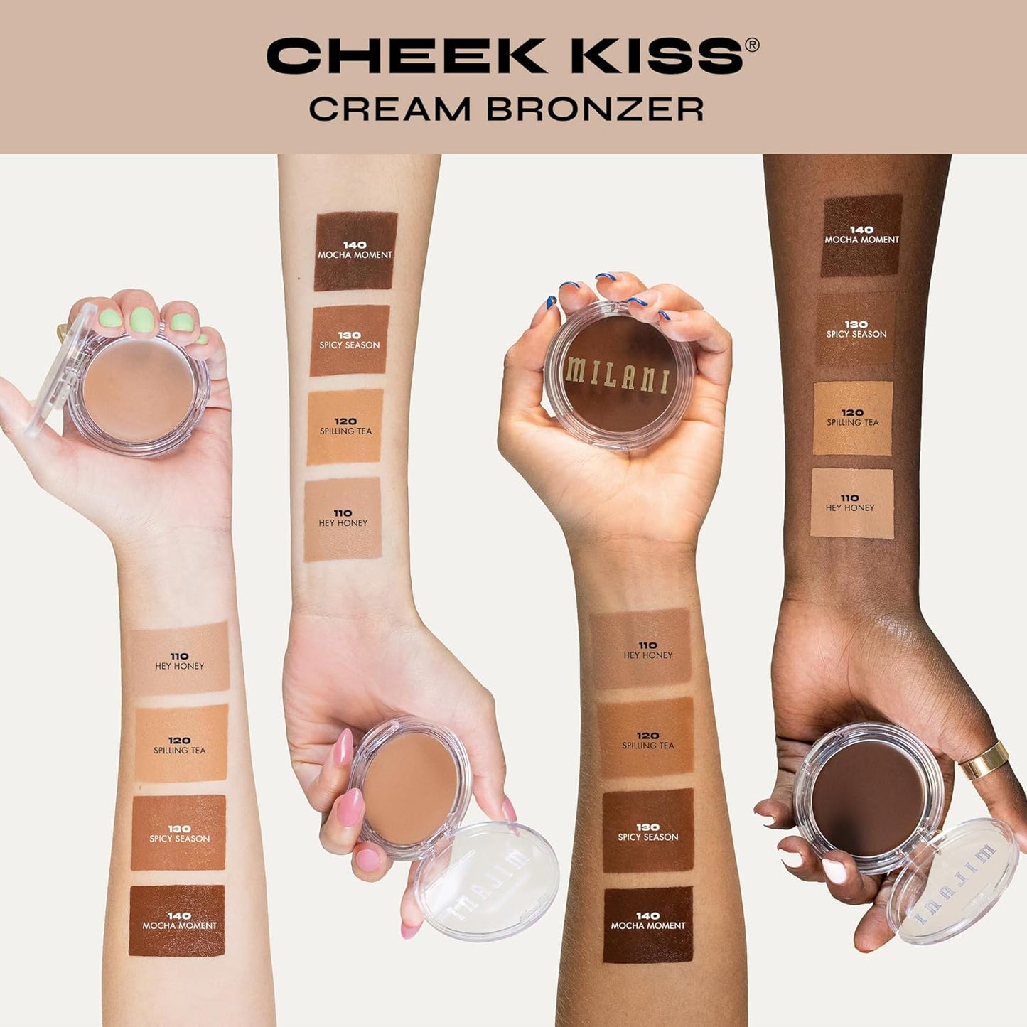 Milani Cheek Kiss Cream Bronzer - 130 Spicy Season