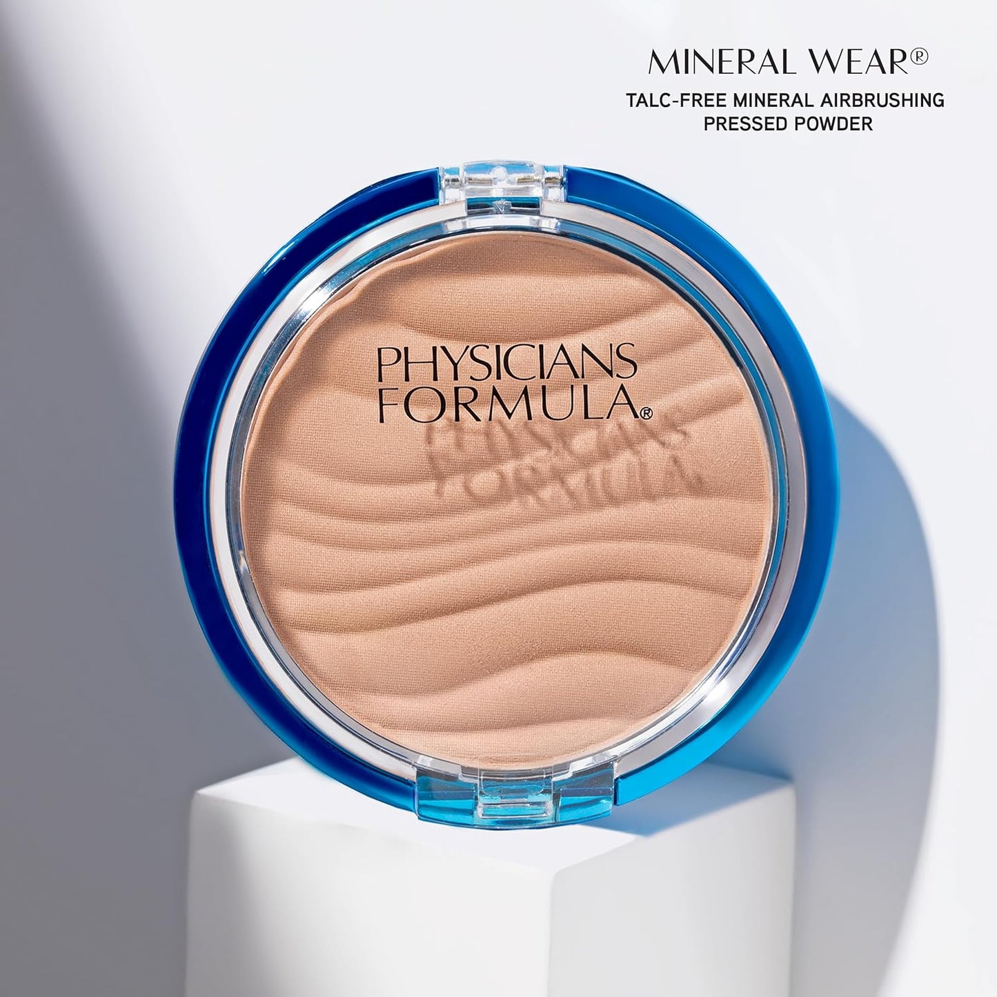 Physicians Formula Mineral Wear Talc-Free Airbrushing Pressed Powder, Full Coverage Mineral Face Powder for Sensitive Skin – Beige