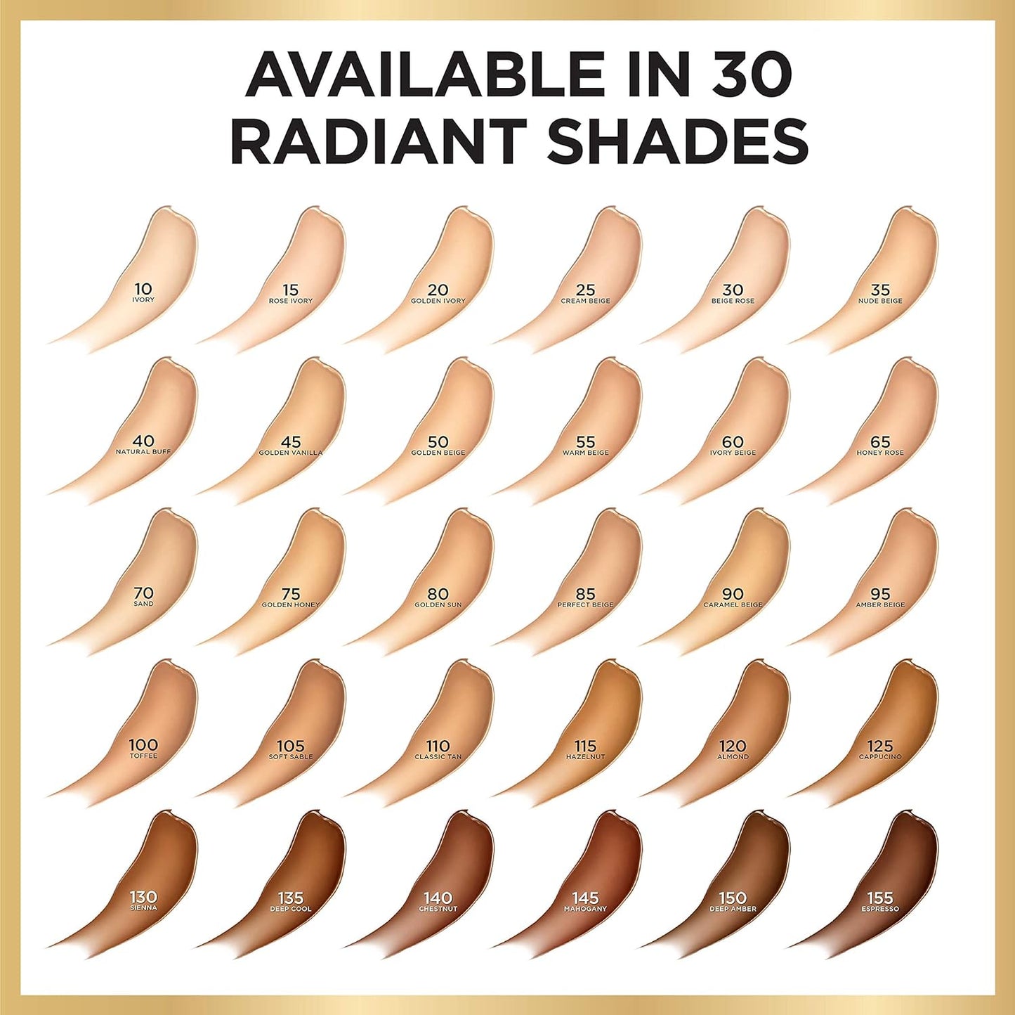 L'Oreal Paris Age Perfect Radiant Serum Foundation with SPF 50, Golden Sun, 1 Ounce