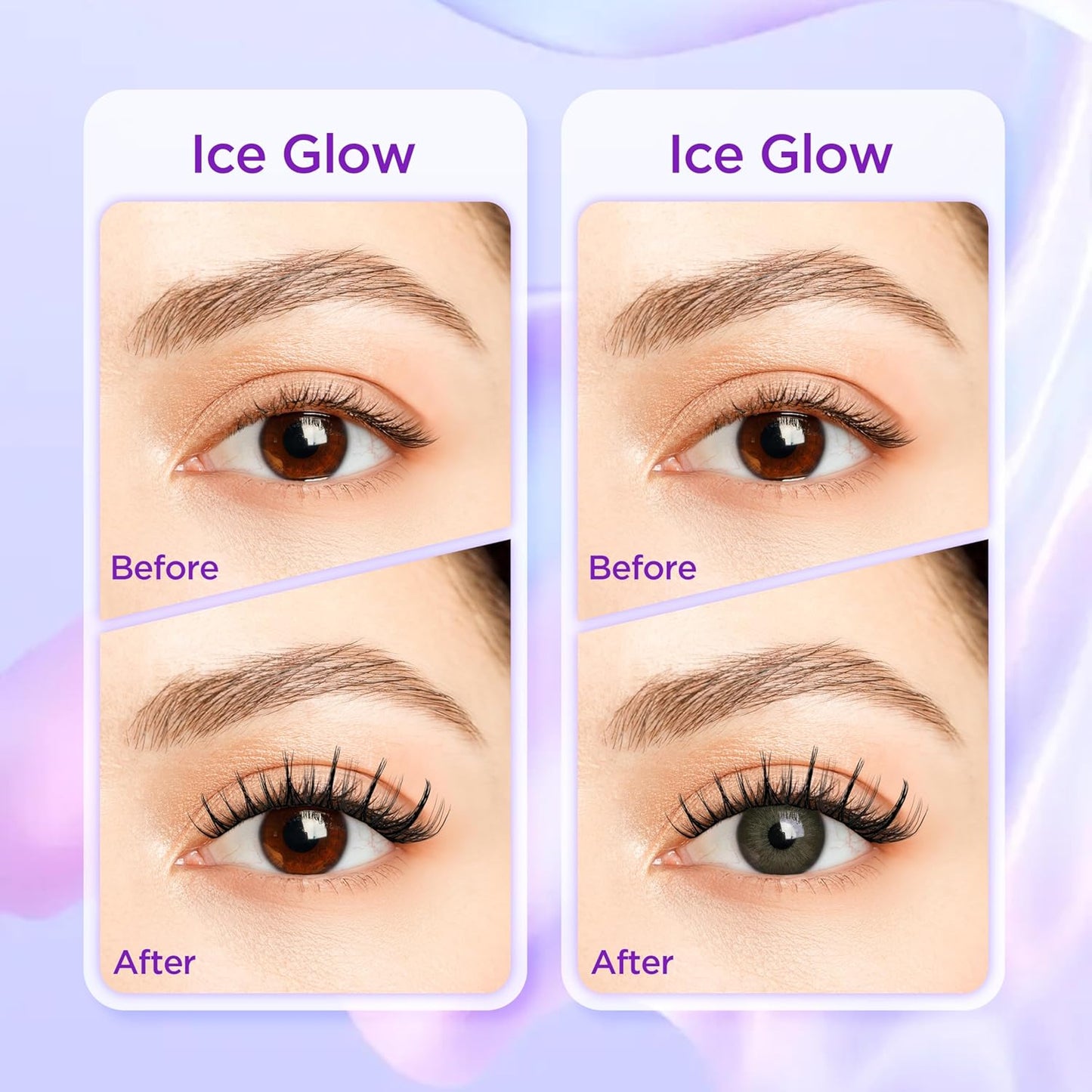 Lash Extension Kit DIY Lash Clusters Kit Eyelash Extensions Individual Lashes Extensions with (Bond,Seal,Tweezers,Remover,140Pcs,Ice Glow,10-14)