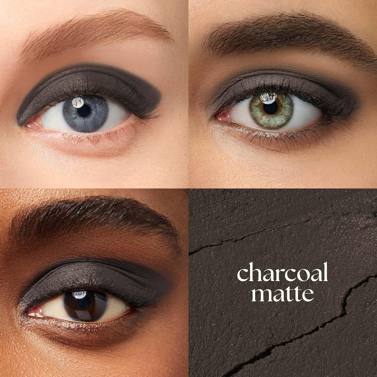 Julep Eyeshadow 101 Cream-to-Powder Waterproof Shadow Stick – Charcoal Matte – Long-Lasting, Crease-Proof, Dark Grey Matte Cream Eyeshadow with Built-in Smudger