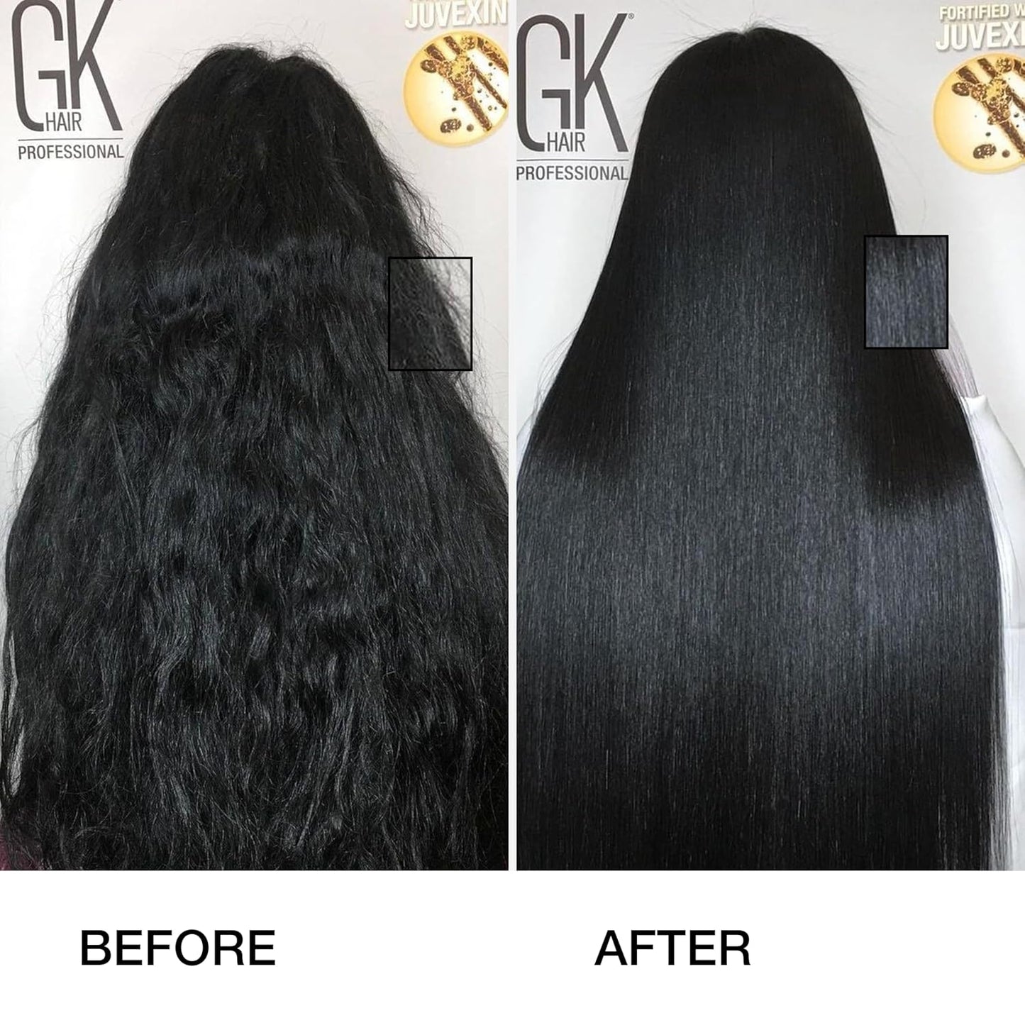 Keratin Hair Treatment Frizz Control Salon Smoothing Long Lasting Cream for All Frizzy Free Curly Dry Damaged - Professional Brazilian Complex Blowout Straightening For Silky Smooth - 3.4 Ounce