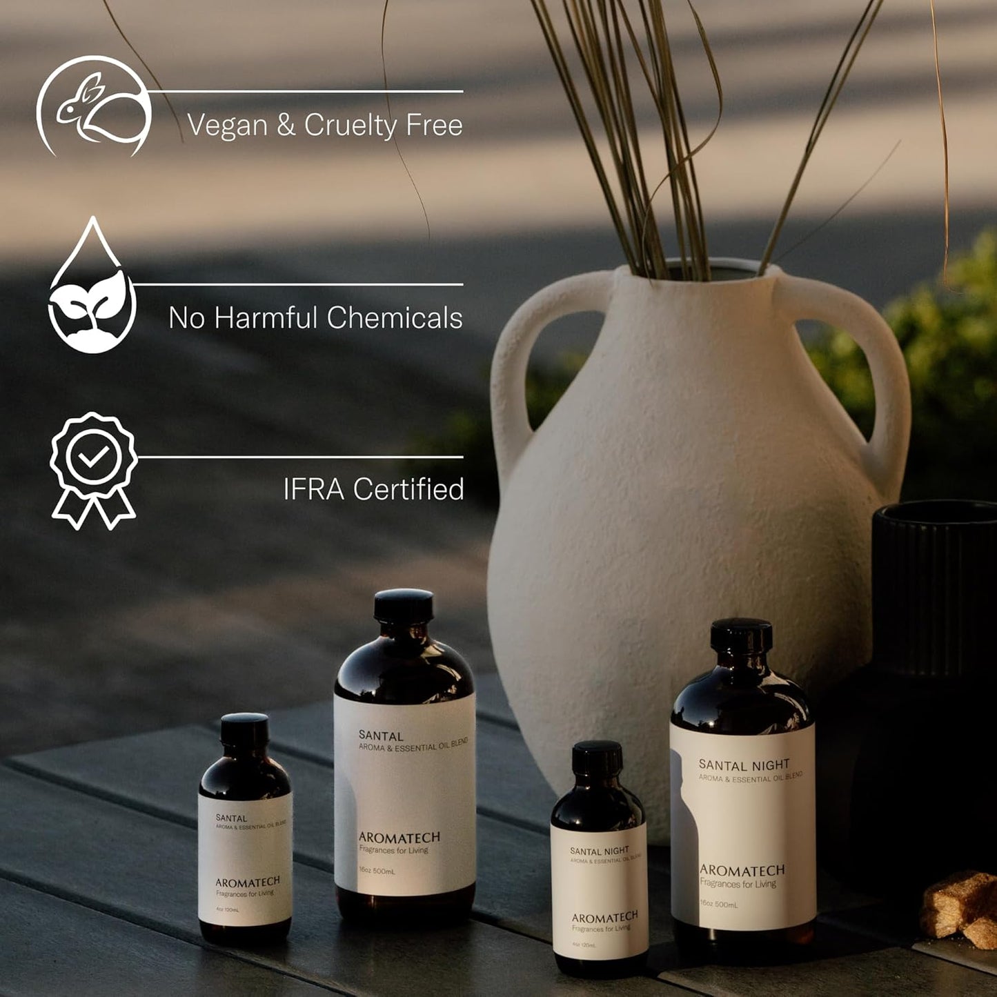 Aromatech Fig & Orange Blossom Aroma Essential Oil Blend: Hotel Inspired Aromatherapy with for Ultrasonic Diffusers & Nebulizers - 4 fl oz, 120 mL