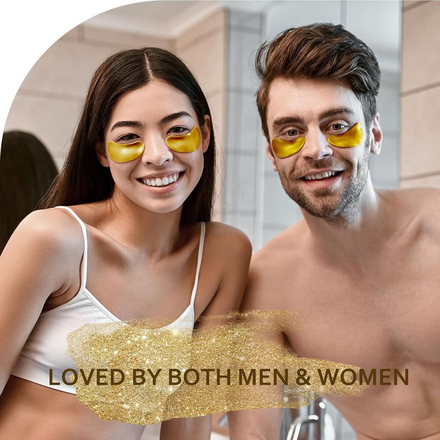 Under Eye Patches (30 Pairs), 24K Gold Under Eye Mask for Puffy Eyes, Dark Circles, Bags and Wrinkles with Collagen, Relieves Pressure and Reduces Wrinkles, Revitalises and Refreshes Your Skin