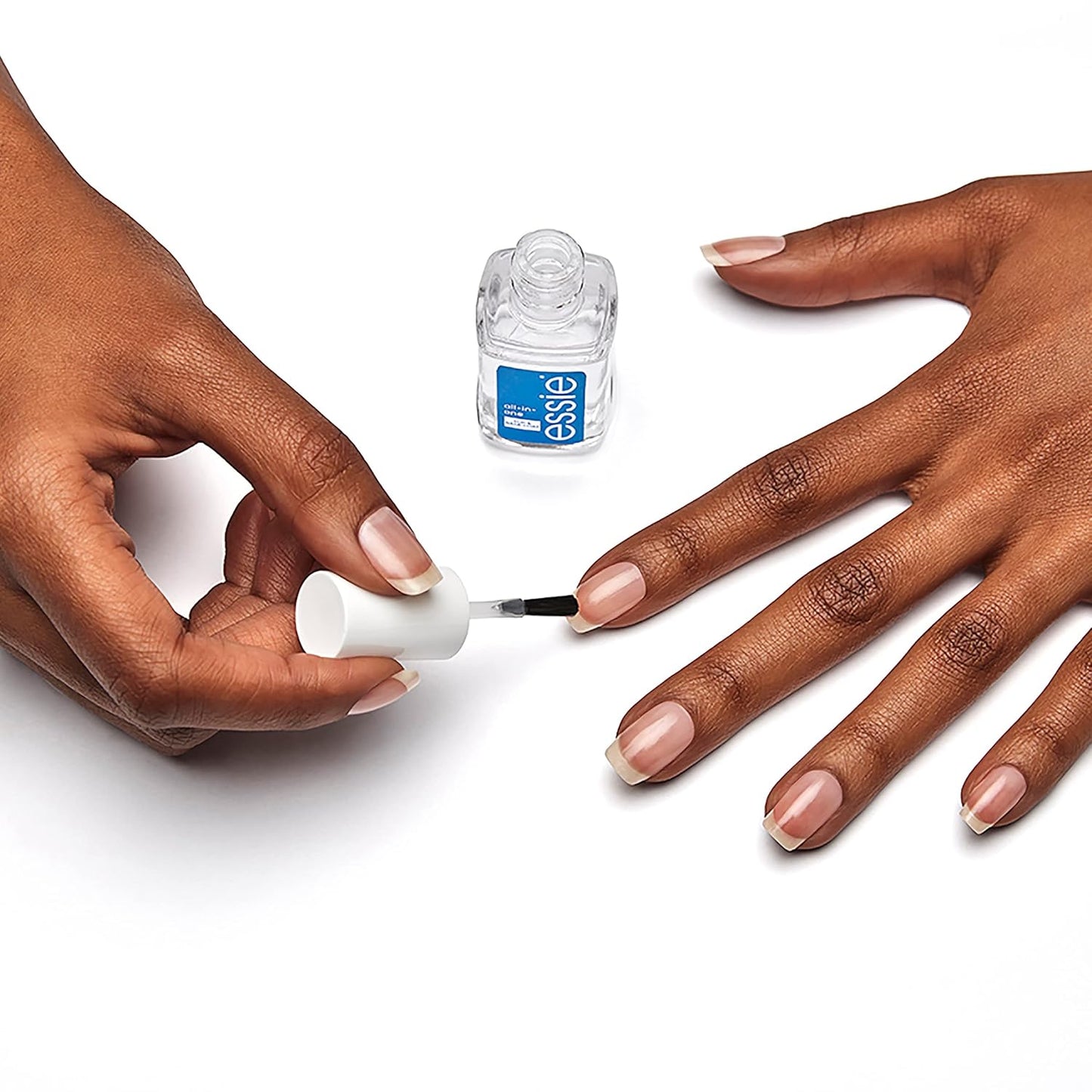Essie Nail Polish White Mani Kit, Blanc, White Nail Polish + All-In-One Base Coat + Top Coat + Strengthener, Gifts For Women And Men, 0.46 Fl Oz Each