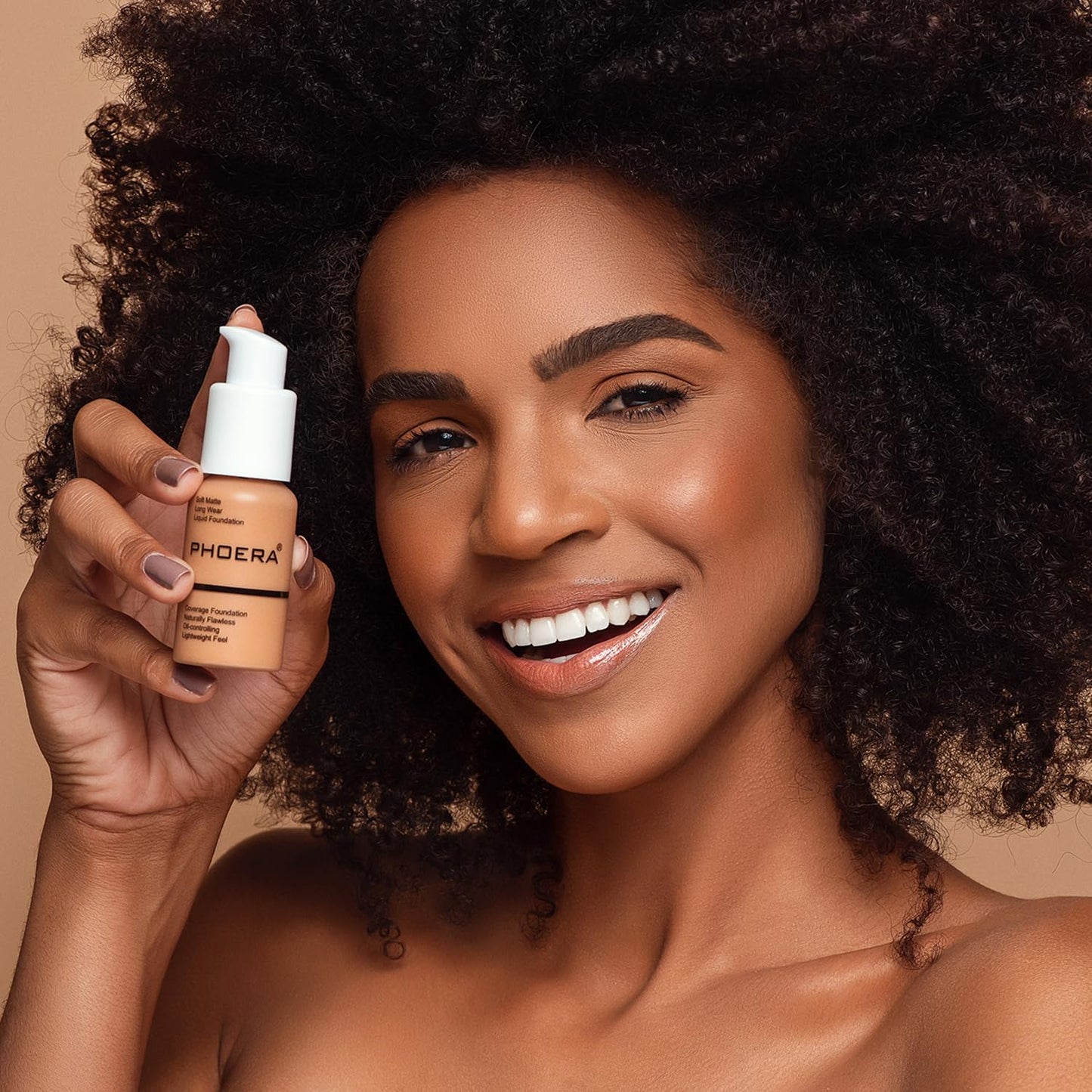 PHOERA Foundation, PHOERA Matte Liquid Foundation,PHOERA Makeup for Women, PHOERA Foundation Full Coverage Concealer, 30ml 24HR Matte Oil Control Concealer (105- Sand*2)