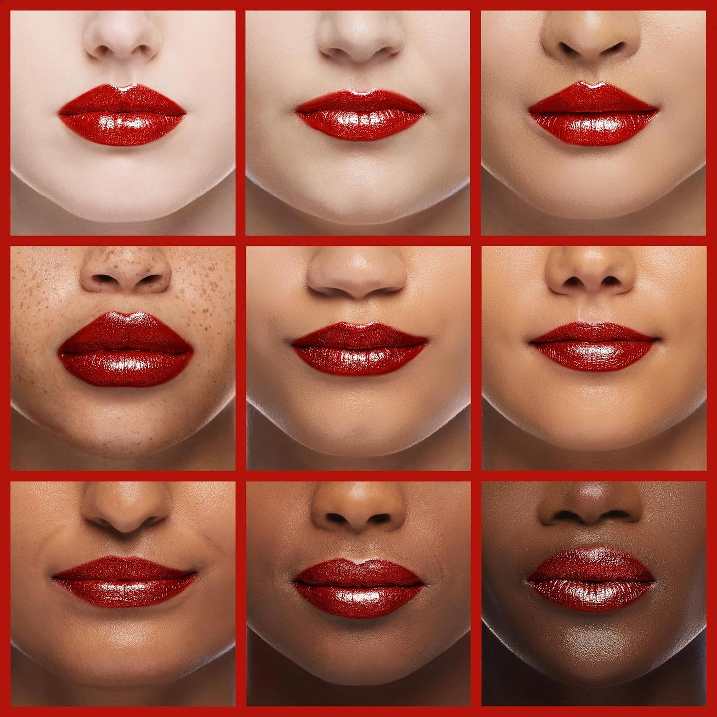 Oulac Red Lipstick Christmas Gifts for Women - Metallic 3D Shine Lightweight Hydrating Formula, High Impact Lip Color, Full Coverage Lip Makeup, Cherry Bomb(12)