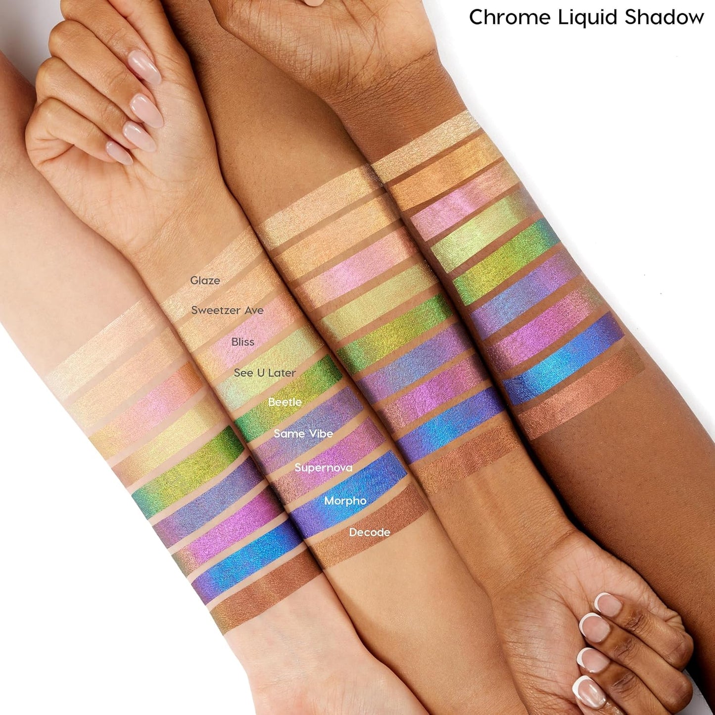 ColourPop Chrome Liquid Eyeshadow - Color-Shifting Chrome Eyeshadow with Long-Lasting & Ultra-Pigmented Formula - Sweetzer Ave (0.05 oz)