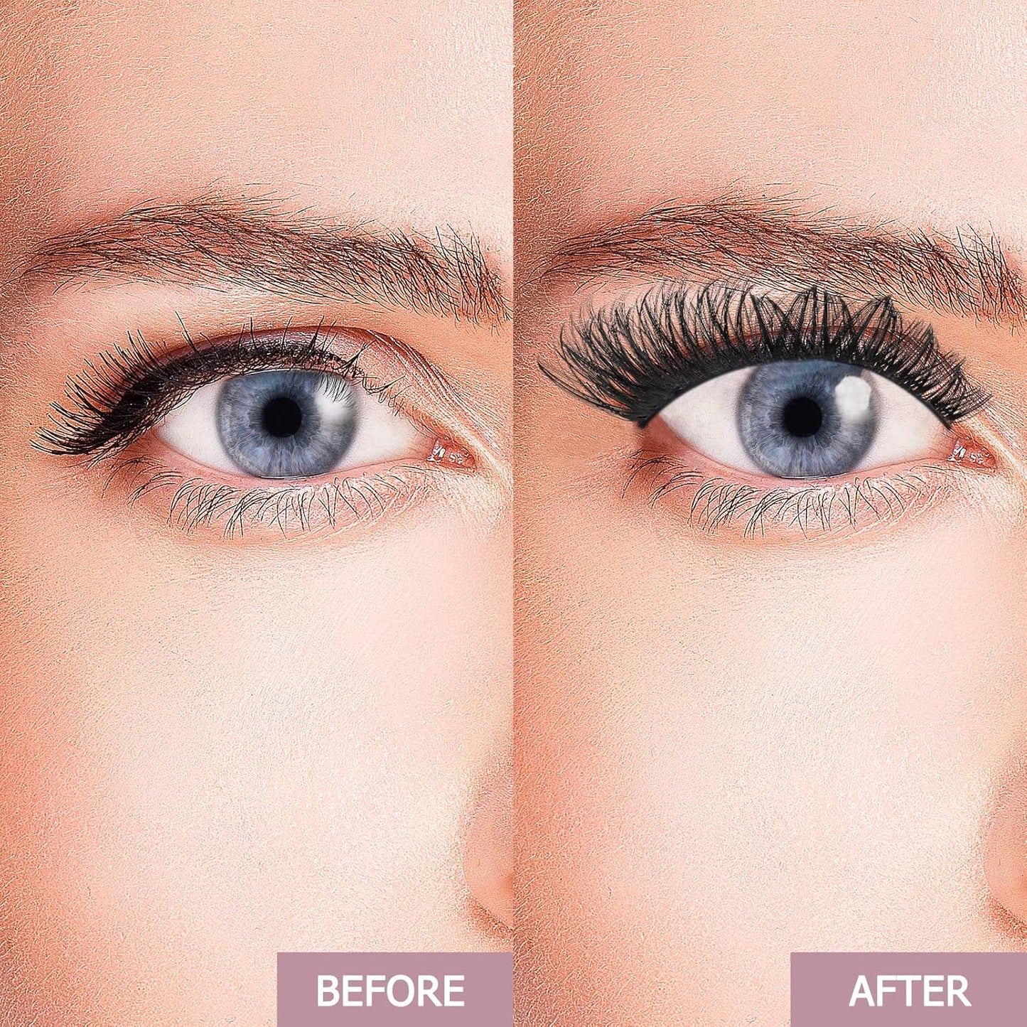 QUEWEL Cluster Lashes 72 Pcs Wide Stem Individual Lashes C/D Curl 8-16mm Length DIY Eyelash Extension False Eyelashes Soft for Personal Makeup Use at Home (honey01-C-14)