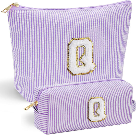 YOOLIFE Gifts for Women - Makeup Bag Organizer, Cute Skincare Bag - Personalized Best Friend, Wife, Mom Birthday & Valentine's Day Gift - Purple
