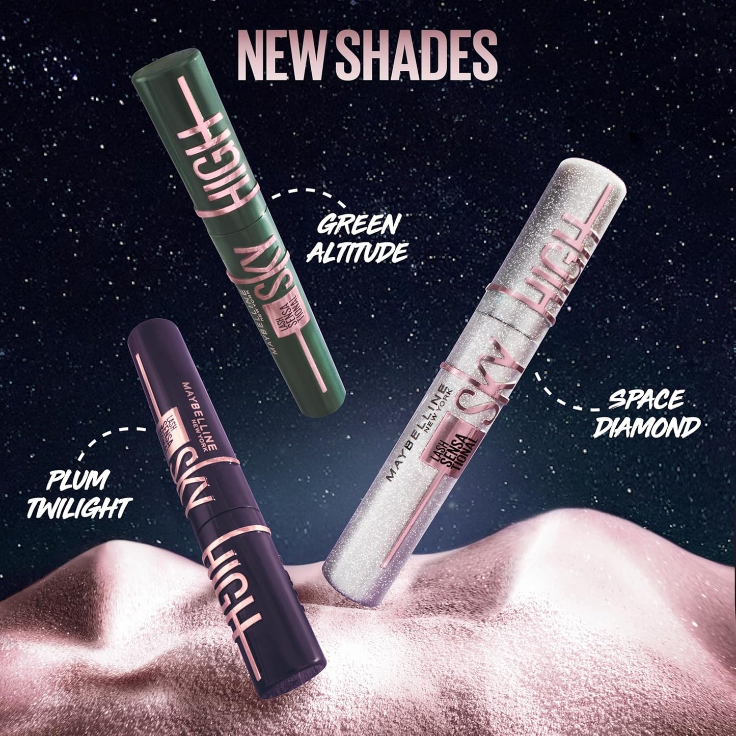 Maybelline Lash Sensational Sky High Washable Mascara Makeup, Volumizing, Lengthening, Defining, Curling, Multiplying, Buildable Formula, True Brown, 1 Count