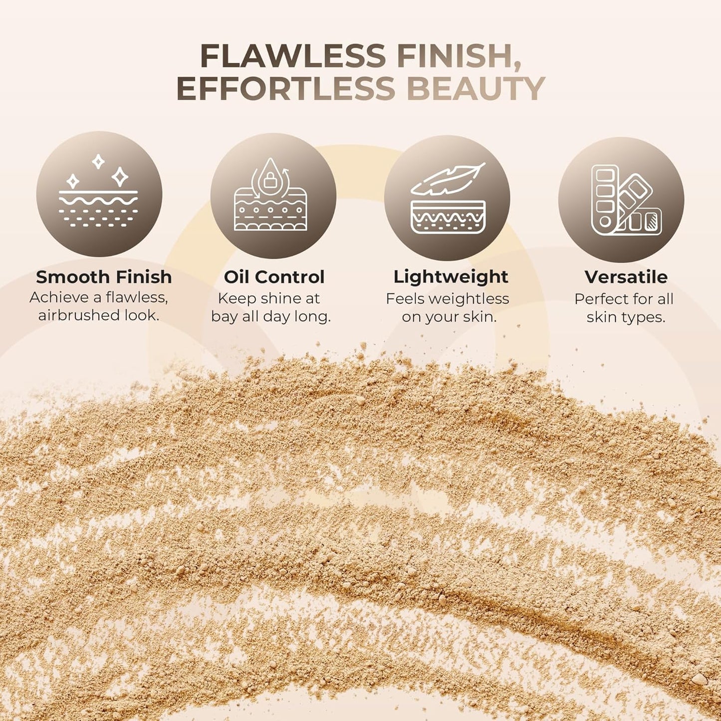 Foundation Powder Refill (Warm)(8 Ounce Bag) By Sweet Face Minerals, Lightweight Mineral Loose Makeup Powder with SPF 20, Full Coverage Flawless Finish, Talc-free, Cruelty-Free, Refillable Pouch